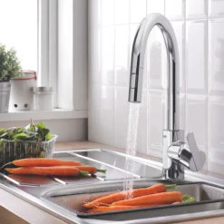 Grohe feel dual spray kjøkkenarmatur m/c-tut
