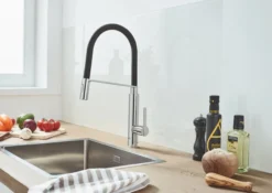 Grohe feel professional kjøkkenarmatur m/uttrekkbar dusj