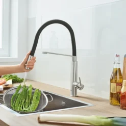Grohe feel professional kjøkkenarmatur m/uttrekk supersteel