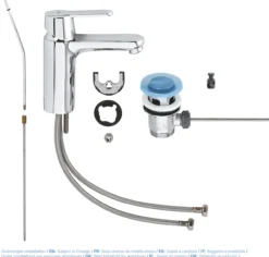 Grohe get servantarmatur medium m/oppløftsventil