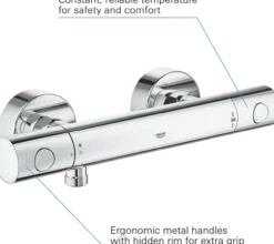Grohe grohtherm 800 cosmopolitan dusjbatteri m/rosetter krom
