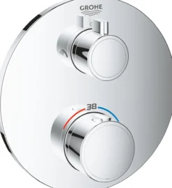Grohe grohtherm dusjbatteri m/termostat for 2 uttak krom