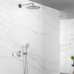 Grohe grohtherm dusjbatteri m/termostat for 2 uttak krom