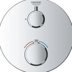 Grohe grohtherm dusjbatteri m/termostat for 2 uttak krom