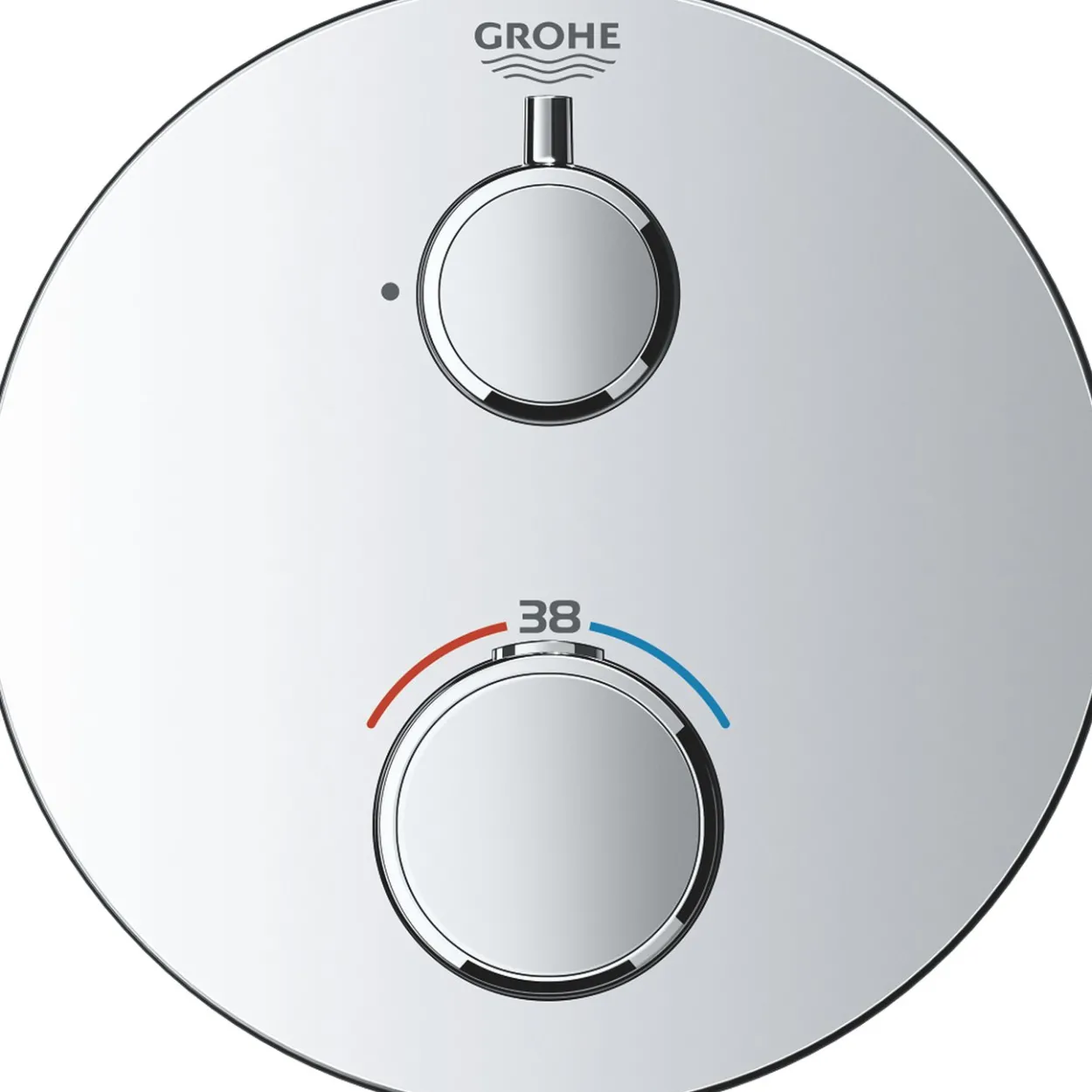 Grohe grohtherm dusjbatteri m/termostat for 2 uttak krom