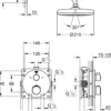 Grohe grohtherm perfekt round dusjsett med tempesta 210 krom