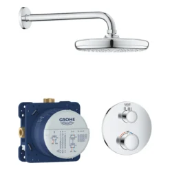 Grohe grohtherm perfekt round dusjsett med tempesta 210 krom