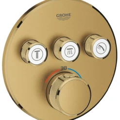 Grohe grohtherm smartcontrol dusjbatteri m/3 ventiler børstet cool sunrise