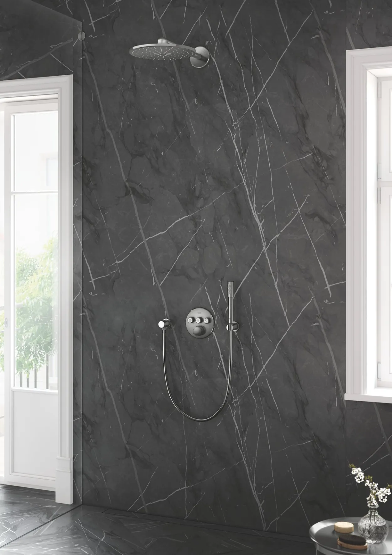 Grohe grohtherm smartcontrol dusjbatteri m/3 ventiler supersteel