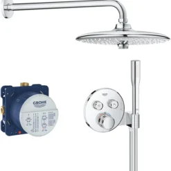 Grohe grohtherm smartcontrol perfect innbyggingssystem med veggdusj og hånddusj