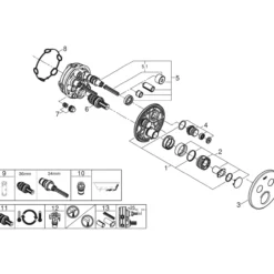 Grohe grohtherm smartcontrol termostat m/2 ventiler børstet hard grafitt