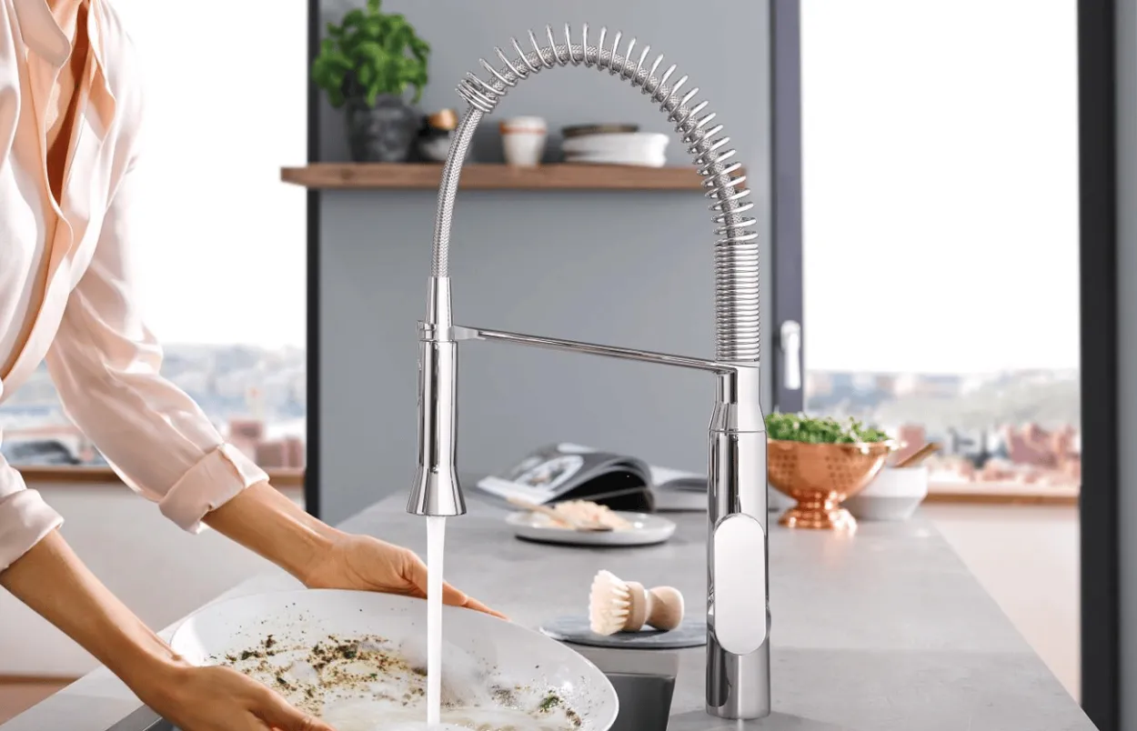 Grohe k7 kjøkkenarmatur medium m/uttrekkbar tut