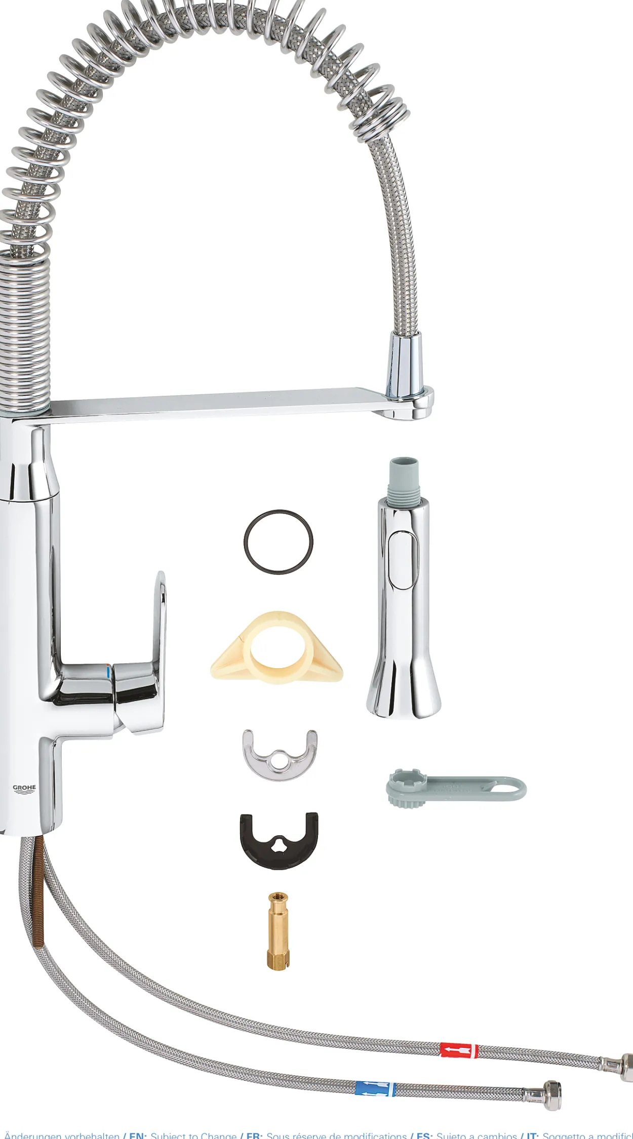 Grohe k7 kjøkkenarmatur medium m/uttrekkbar tut