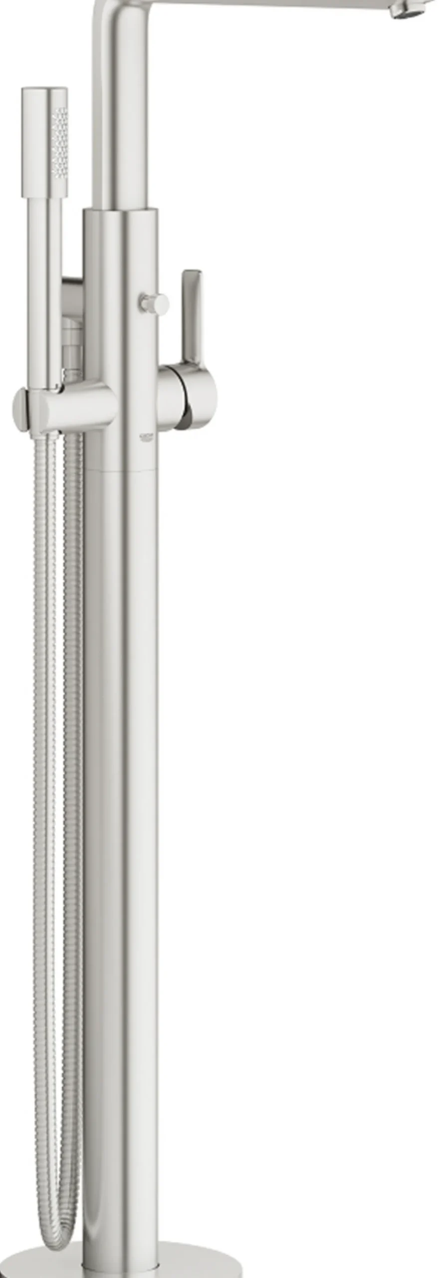Grohe lineare frittstående badekararmatur supersteel