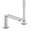 Grohe lineare 4-hulls badekarbatteri børstet supersteel
