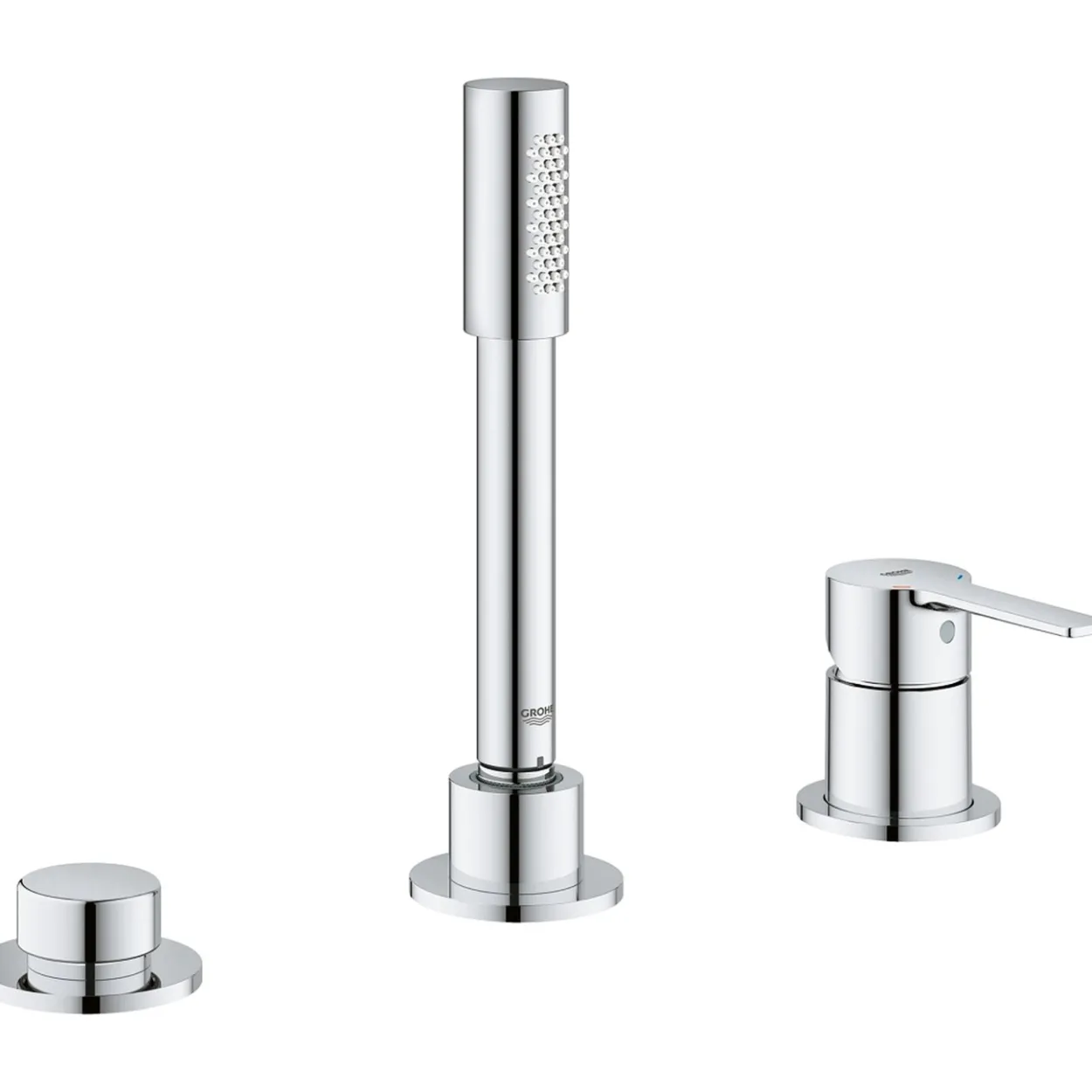 Grohe lineare 3-hulls kar- og dusjkombinasjon krom