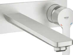 Grohe lineare 2-hulls servantbatteri l supersteel