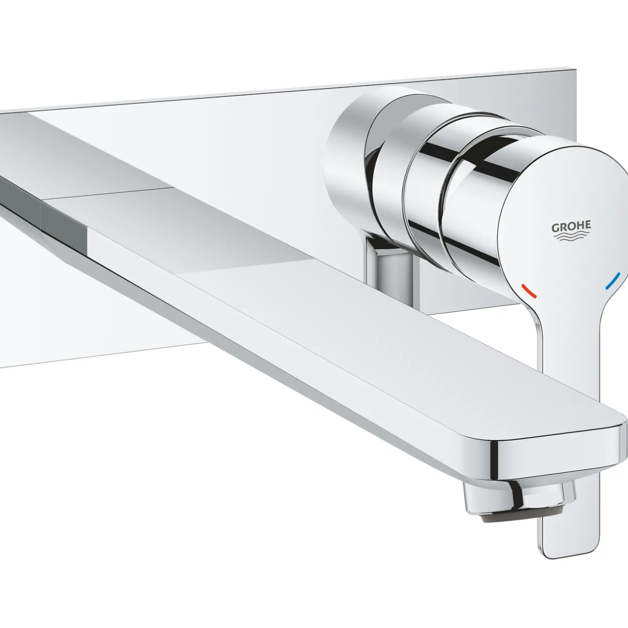 Grohe lineare 2-hulls vegghengt servantbatteri large