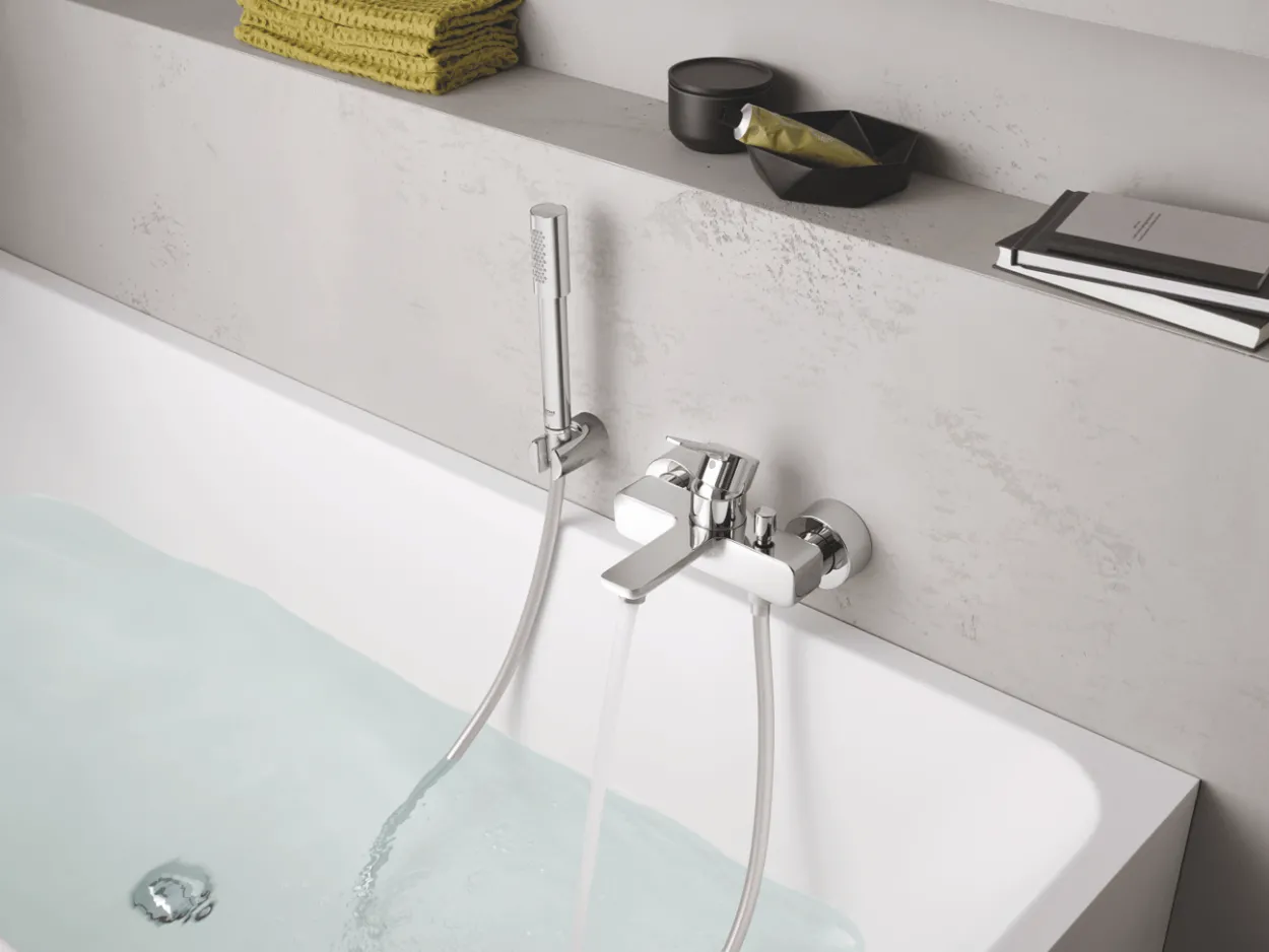 Grohe lineare kar- og dusjbatteri med hånddusj