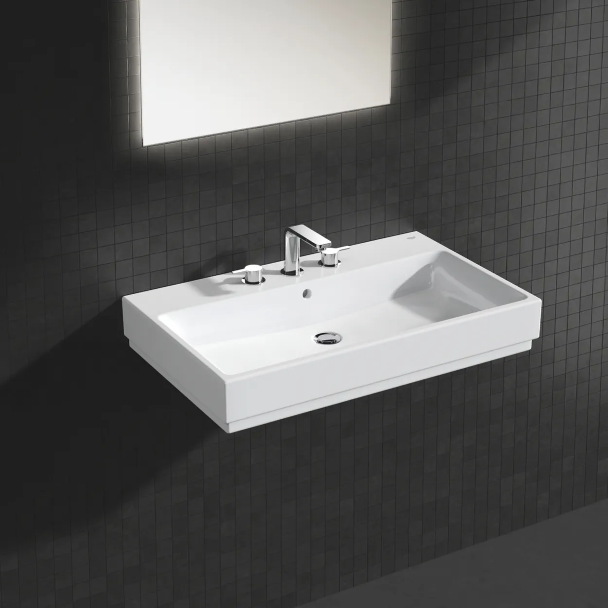 Grohe lineare m 3-hulls servantbatteri krom