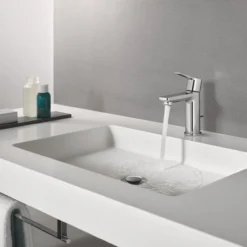 Grohe lineare servantbatteri m/oppløftsventil krom