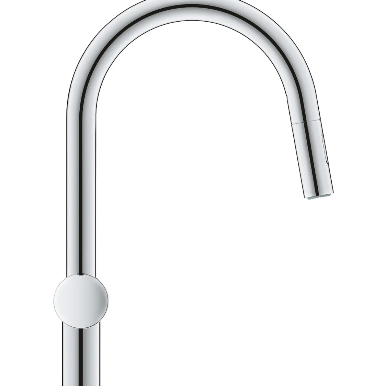 Grohe minta kjøkkenarmatur c-tut m/avst. & uttrekk krom