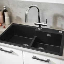 Grohe minta kjøkkenarmatur c-tut m/avst. & uttrekk krom