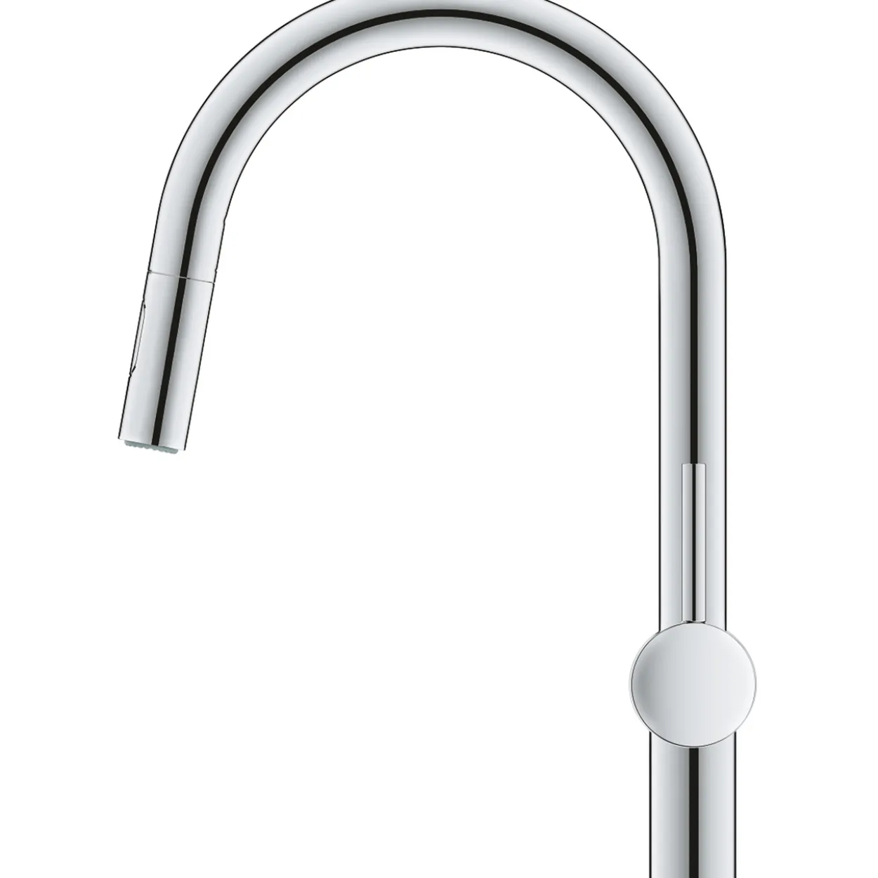 Grohe minta kjøkkenarmatur c-tut m/avst. & uttrekk krom