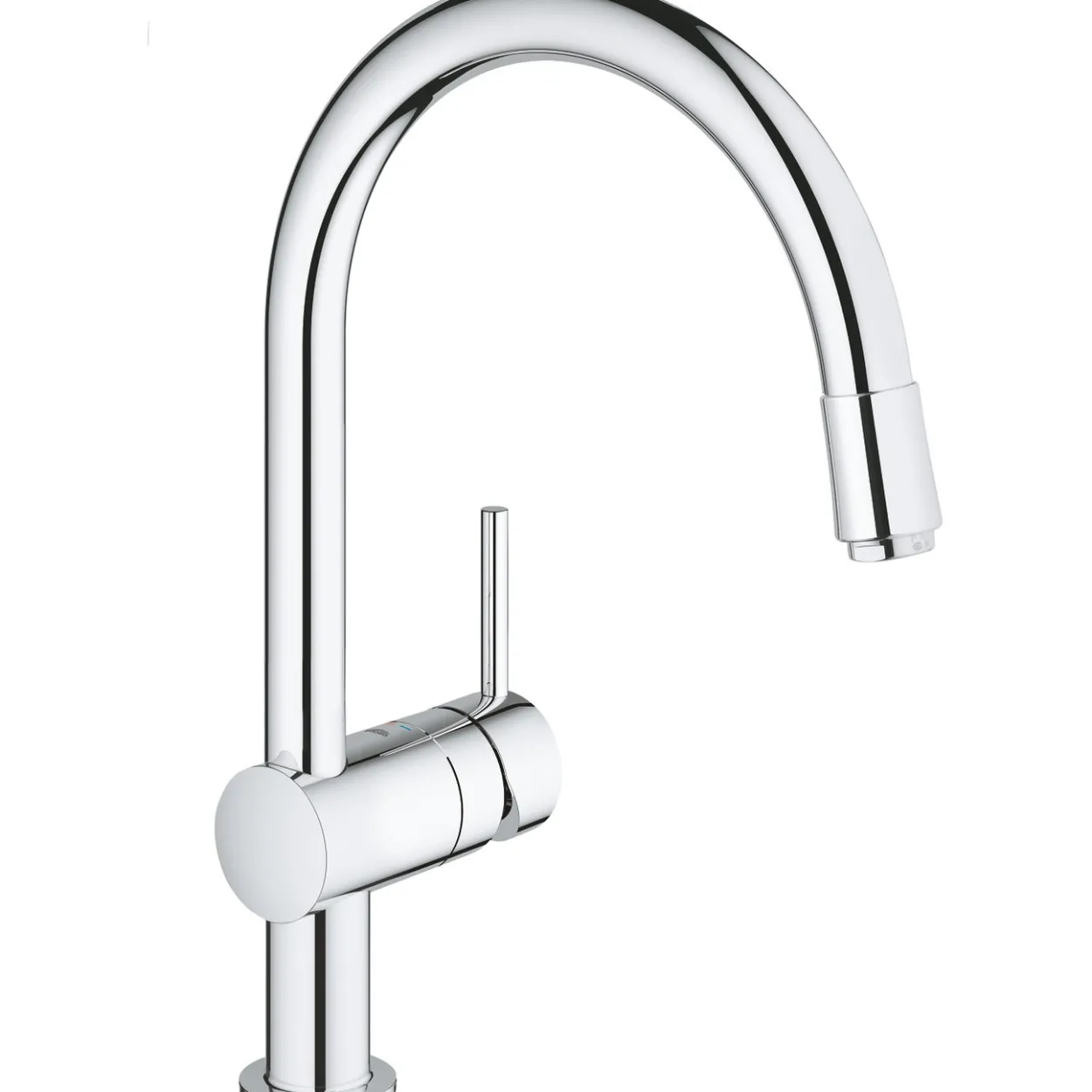 Grohe minta kjøkkenarmatur m/uttrekkbar c-tut krom