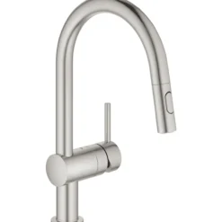 Grohe minta kjøkkenarmatur m/uttrekkbar c-tut supersteel