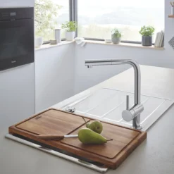 Grohe minta kjøkkenarmatur supersteel m/l-tut