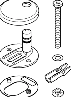 Grohe monteringssett for bau sete krom