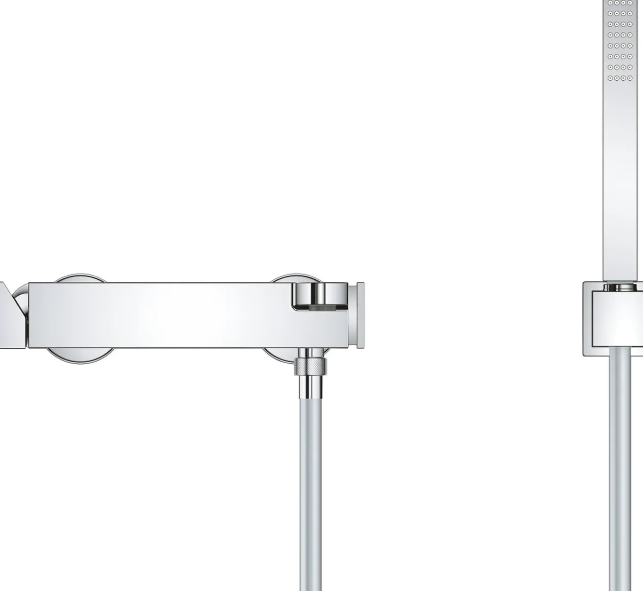 Grohe plus kar- og dusjbatteri m/hånddusj krom