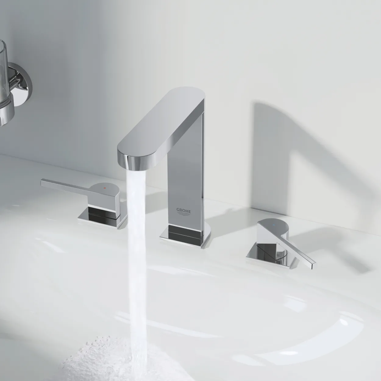 Grohe plus m 3-hulls servantbatteri krom