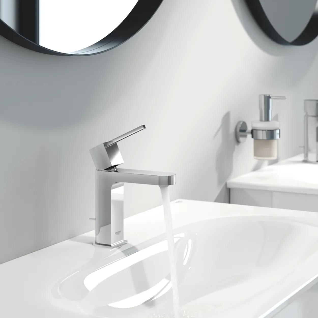 Grohe plus s servantbatteri m/oppløft krom