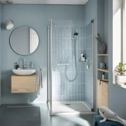 Grohe precision feel dusjtermostat m/3-spray dusjsett 600 mm krom