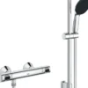 Grohe precision flow dusjtermostat m/1-spray dusjsett 600 mm krom