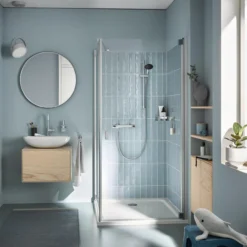 Grohe precision flow dusjtermostat m/1-spray dusjsett 600 mm krom