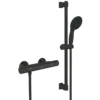 Grohe precision start dusjtermostat m/1-spray dusjsett 600 mm matt sort