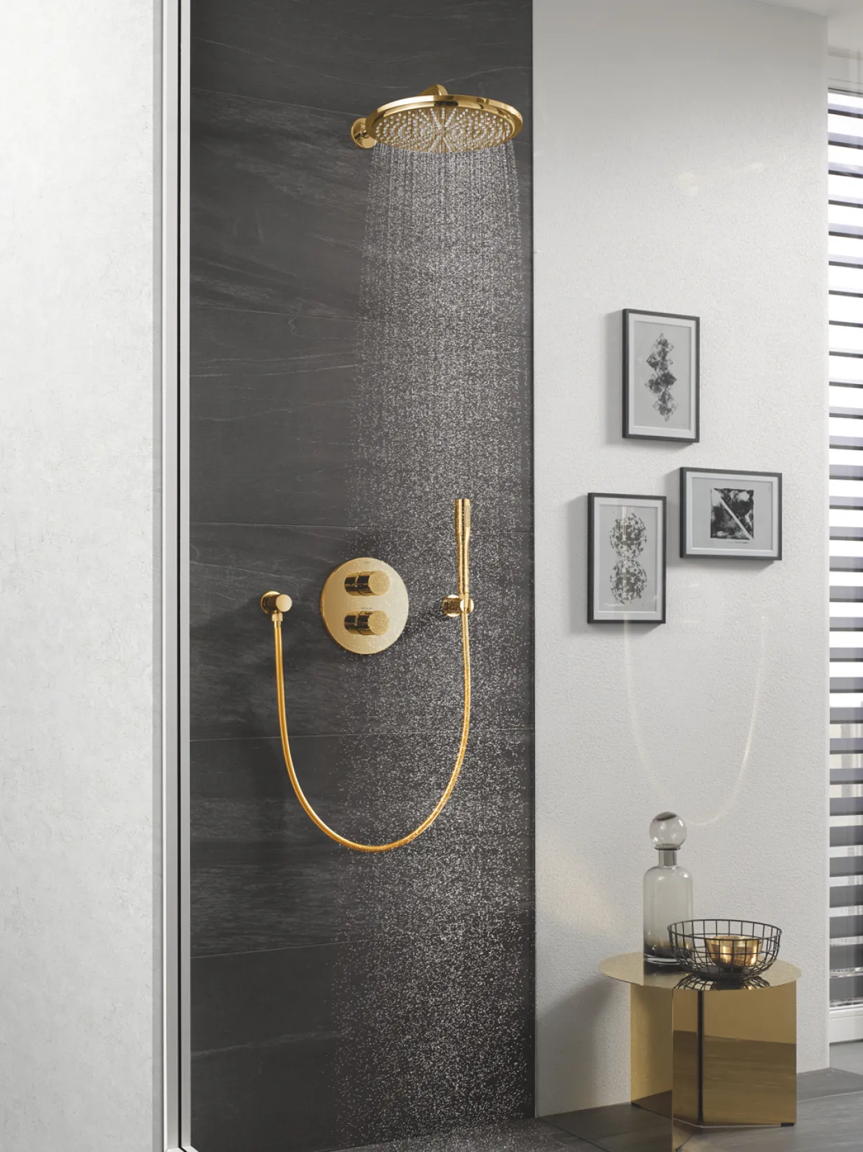 Grohe rainshower cosmopolitan 310 takdusj 380 mm cool sunrise