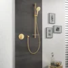 Grohe rainshower smartactive 130 hånddusj børstet cool sunrise