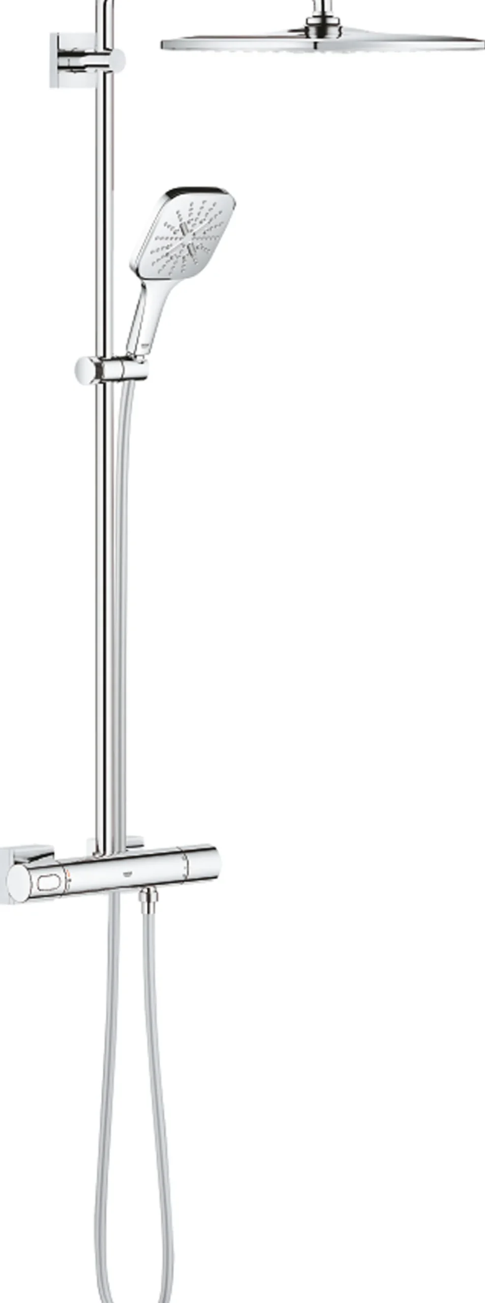 Grohe rainshower smartactive 310 dusjsystem m/termostat for veggmontering krom