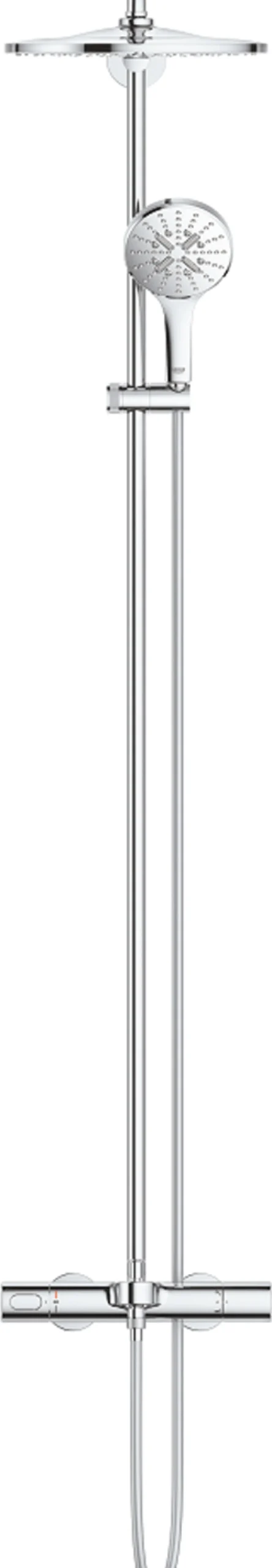 Grohe rainshower smartactive 310 dusjsystem m/termostat for badekar krom
