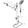 Grohe rainshower smartactive 130 dusjsett 3-spray krom