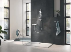 Grohe rainshower smartactive 130 dusjsett 3-spray måne hvit
