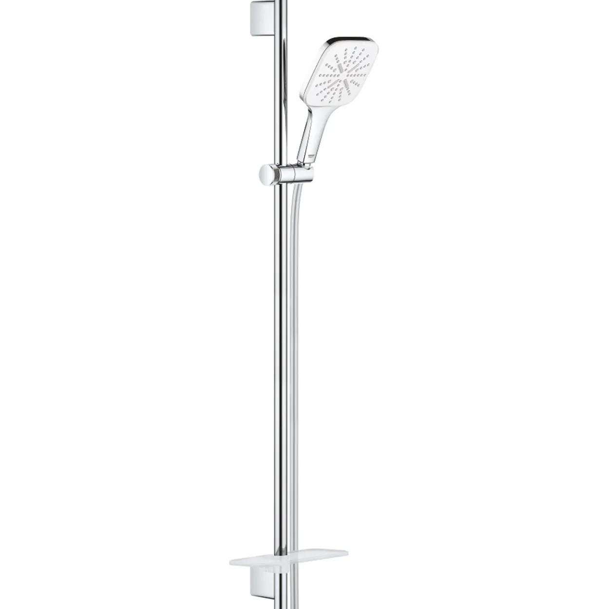 Grohe rainshower smartactive 130 cube dusjsett 3-spray måne hvit
