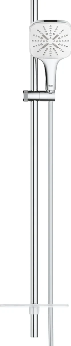 Grohe rainshower smartactive 130 cube dusjsett 3-spray måne hvit
