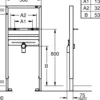Grohe rapid sl monteringsramme 113 cm for servant
