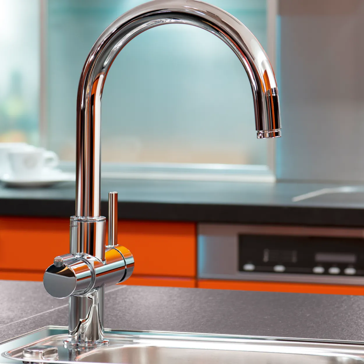 Grohe red duo kjøkkenkran m/4 l bereder krom
