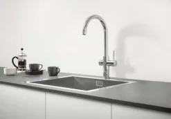 Grohe red duo touch kjøkkenkran m/4 l bereder krom